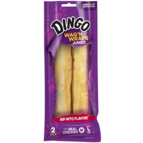 Wraps Chicken & Rawhide Chews (No China Sourced Ingredients) - Jumbo 2 count