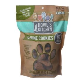 Canine Cookies Double Basted Biscuits - Peanut Butter & Molasses Flavor - 10 oz